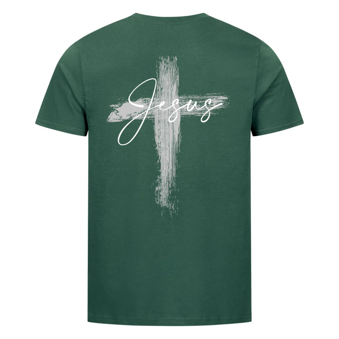 Jesus painted Cross Shirt Backprint - Image 9
