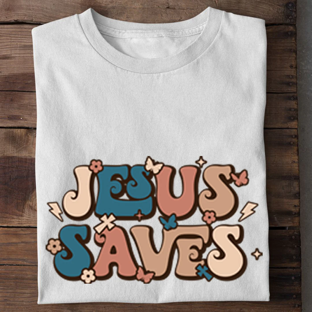 Jesus saves Shirt - Image 3