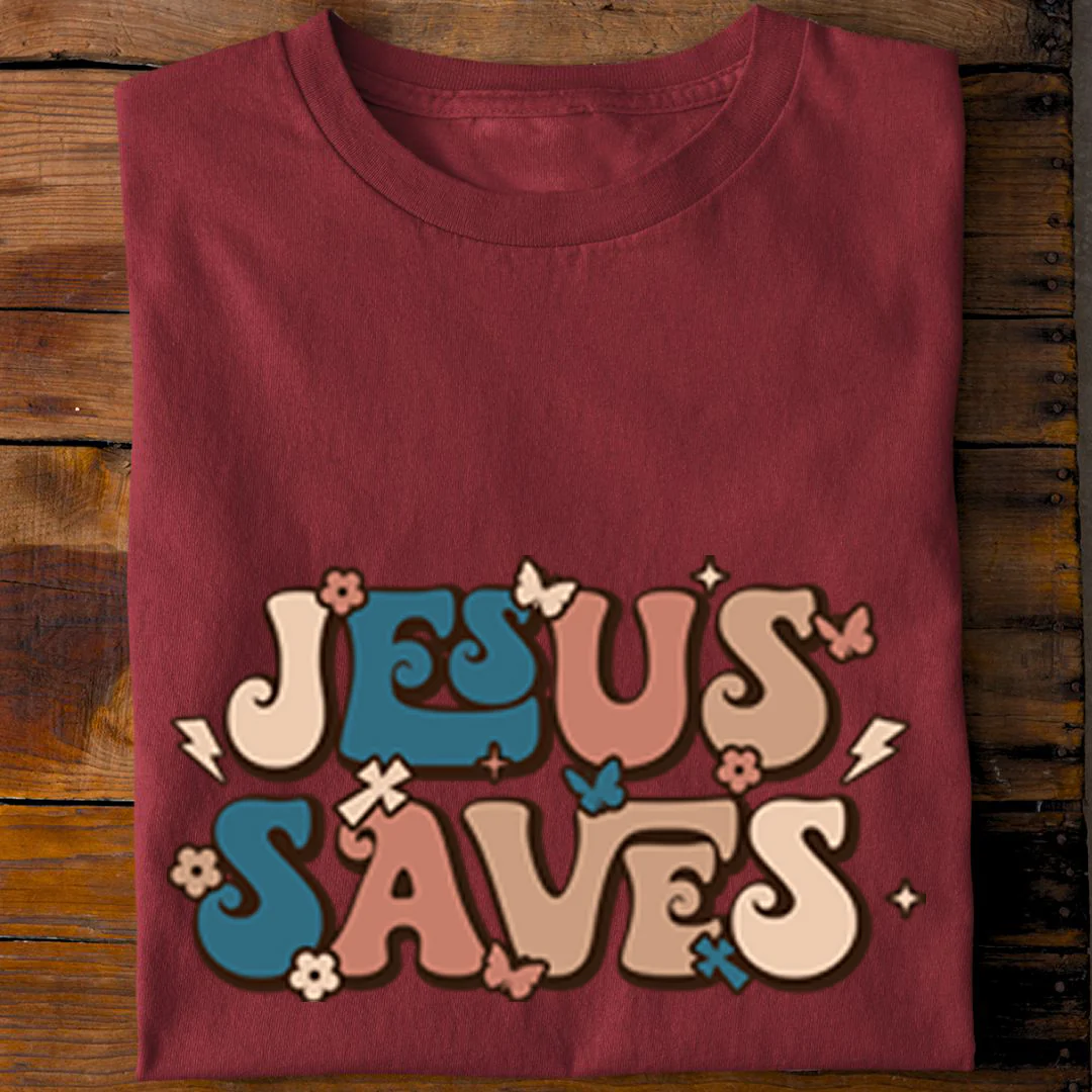 Jesus saves Shirt - Image 7
