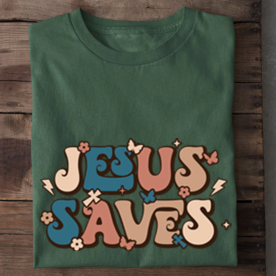 Jesus saves Shirt - Image 8