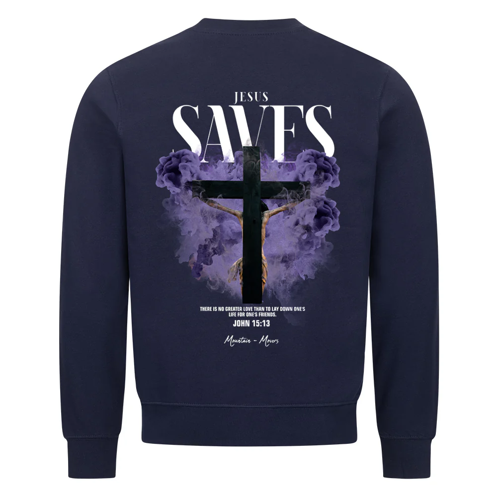 Jesus Saves Streetwear Sweatshirt Backprint - Image 5