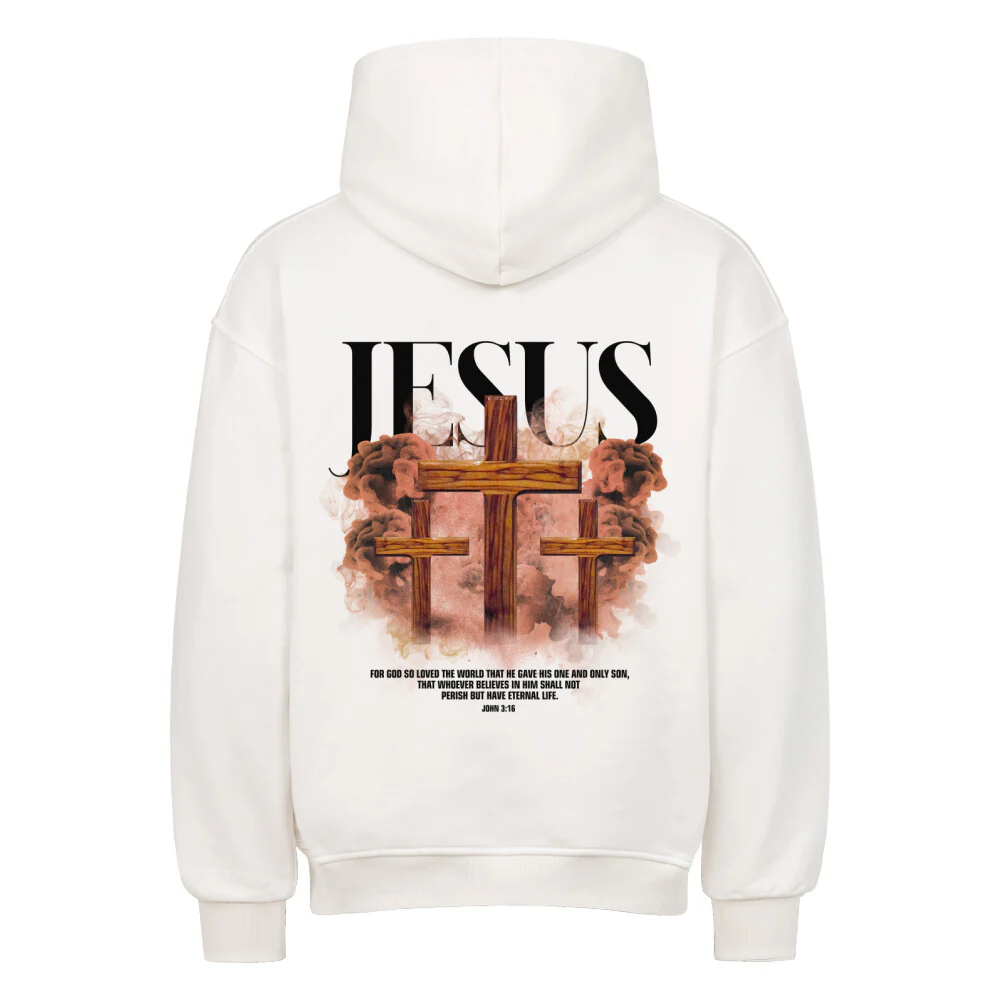 Jesus Streetwear Oversized Hoodie BackPrint - Image 2