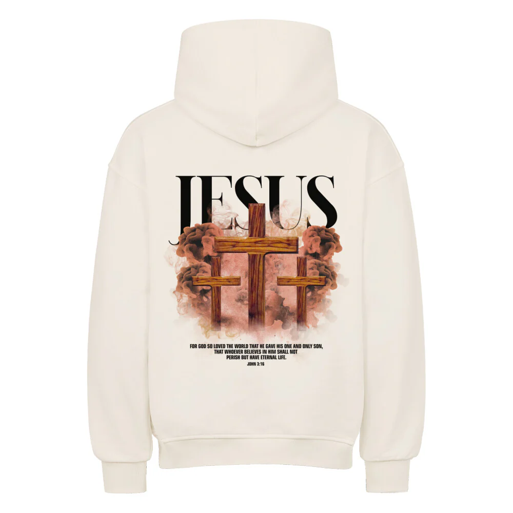 Jesus Streetwear Oversized Hoodie BackPrint - Image 3
