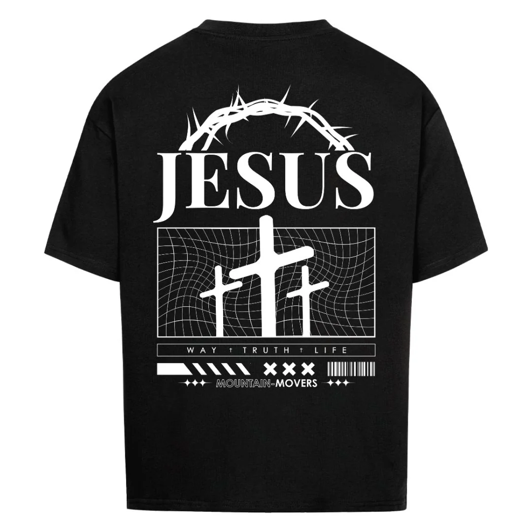 Jesus Way Truth Life Oversized Shirt Front- und BackPrint - Image 2