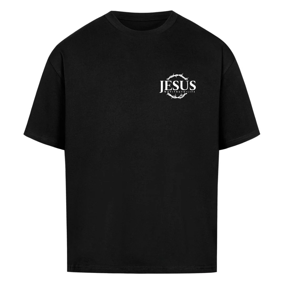 Jesus Way Truth Life Oversized Shirt Front- und BackPrint - Image 3