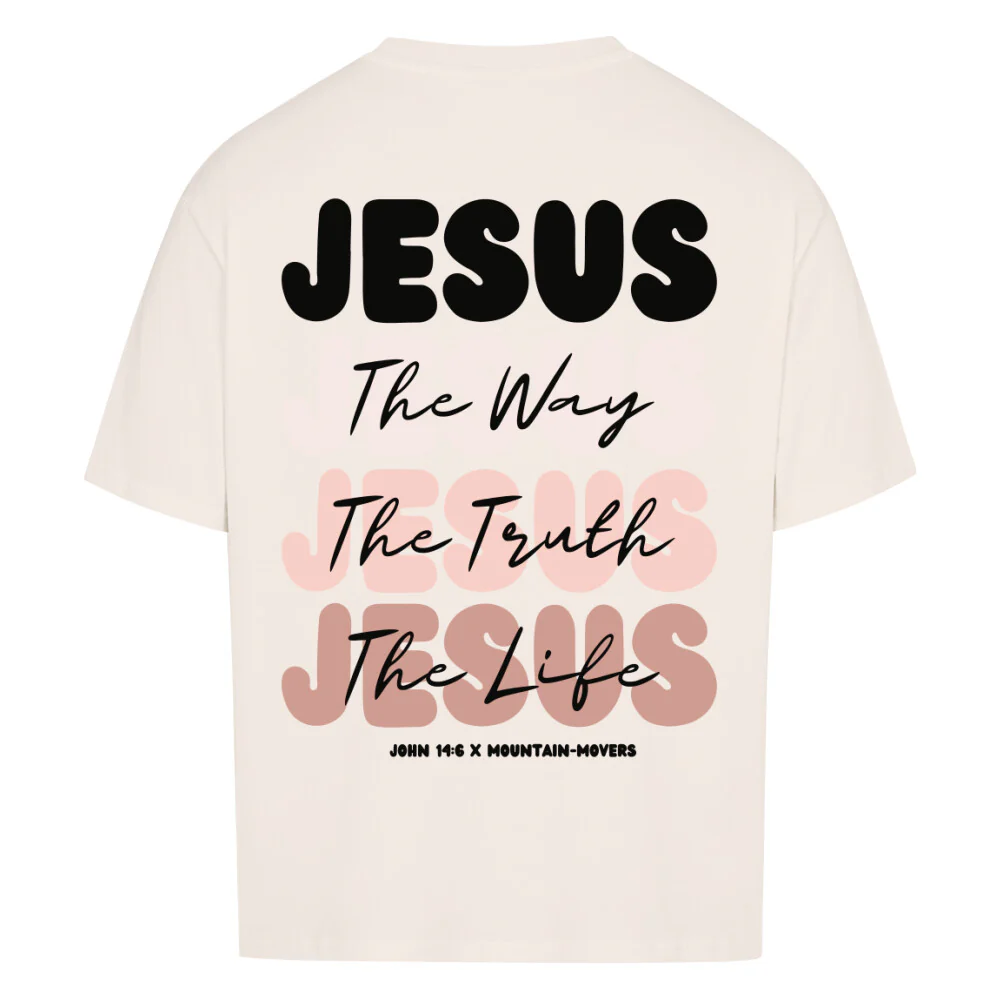 Jesus x John 14:6 Oversized Shirt BackPrint - Image 6