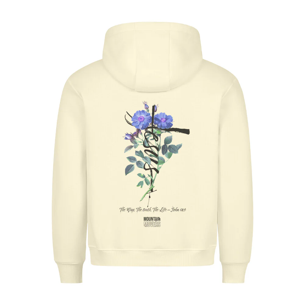 Jesus Cross Flower Hoodie BackPrint - Image 5