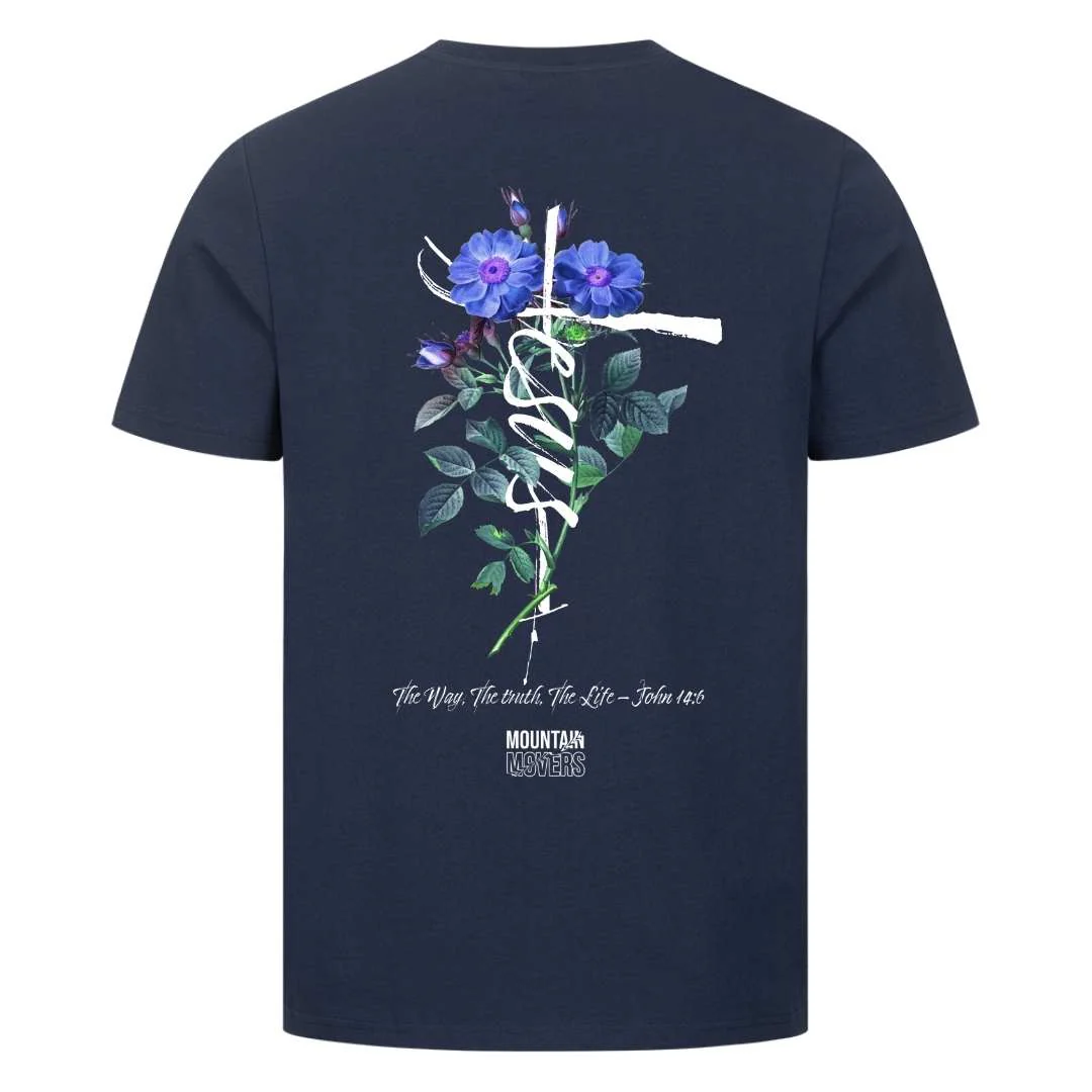 Jesus Cross Flower Unisex Shirt BackPrint - Image 10