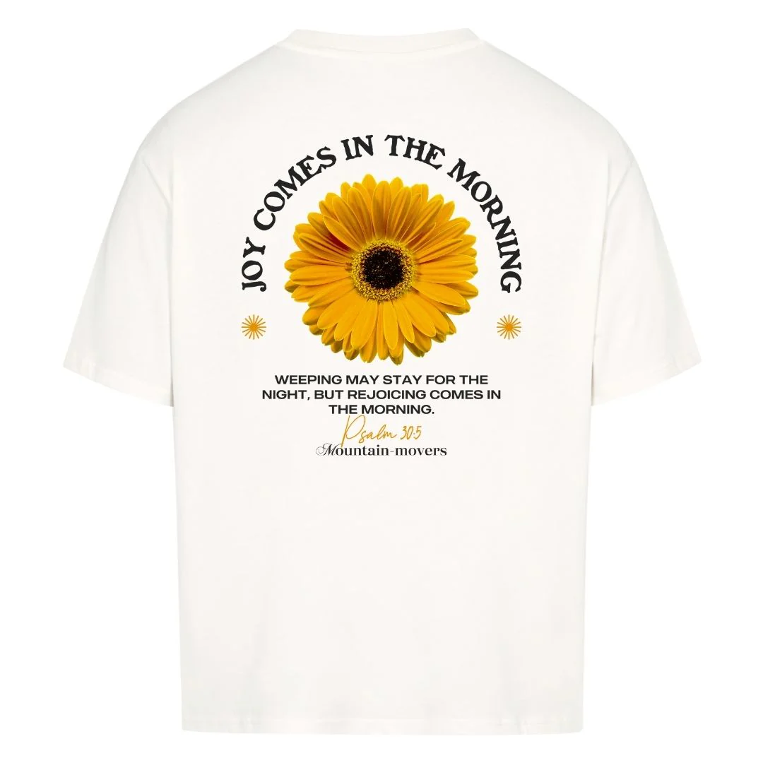 Joy comes in the morning Oversized Shirt BackPrint - Image 4