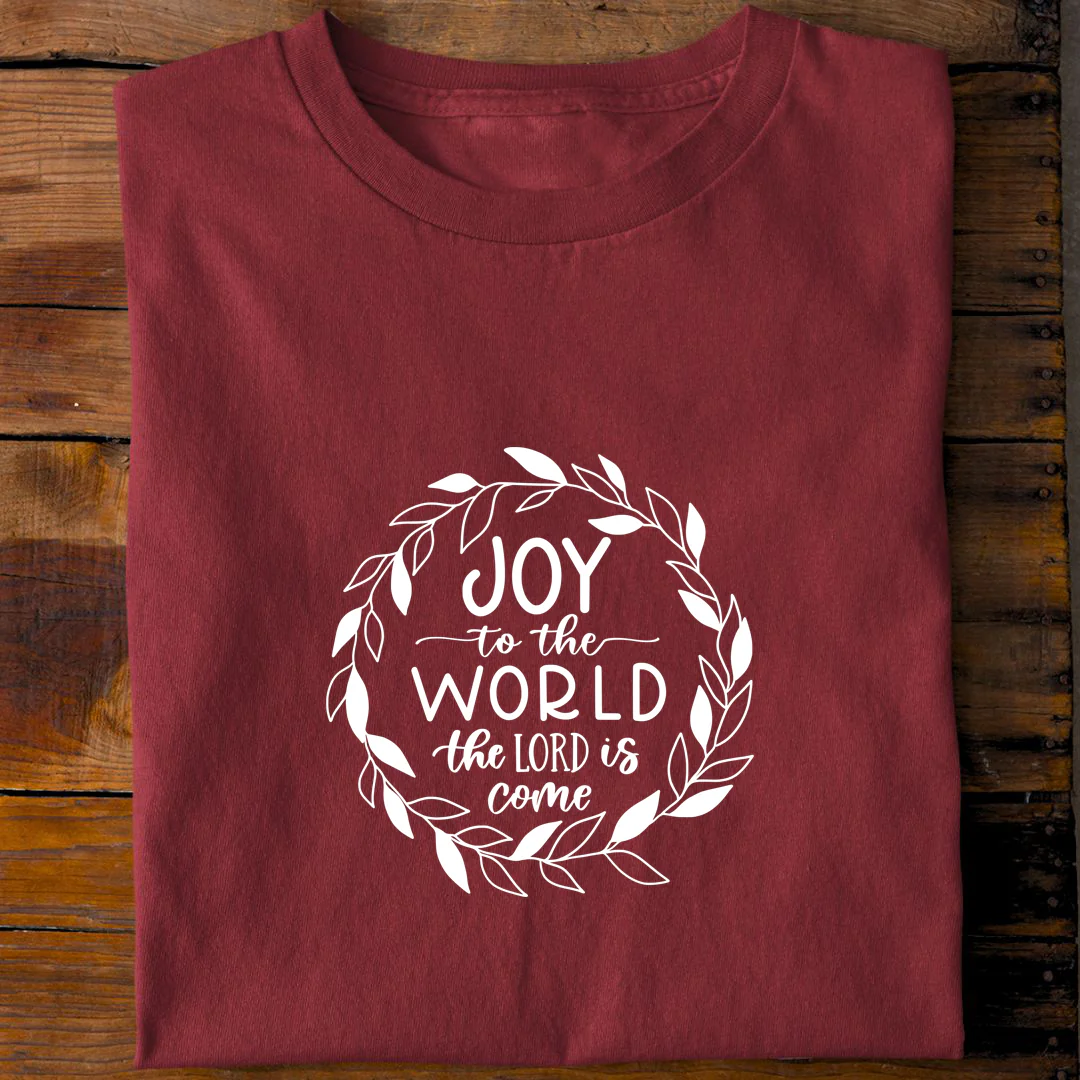 Joy to the World Circle Christmas Shirt - Image 6