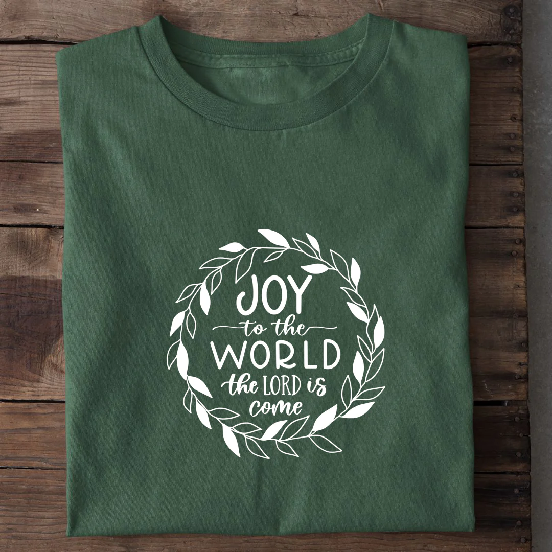 Joy to the World Circle Christmas Shirt - Image 8