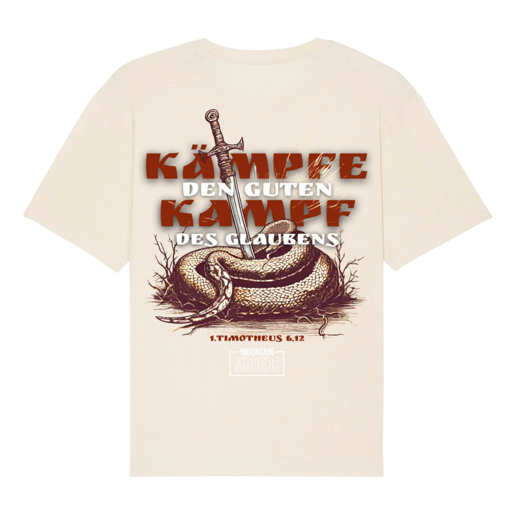 Kämpfe den guten Kampf Oversized Shirt BackPrint - Image 2
