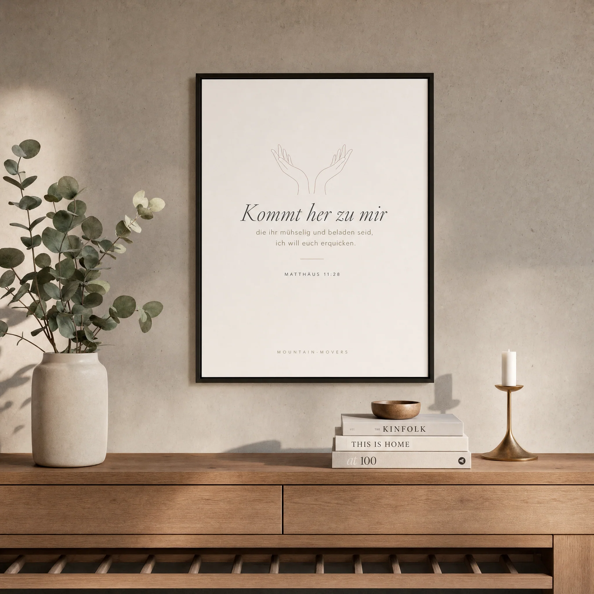 Kommt her zu mir, Hände Poster A4 - Image 2