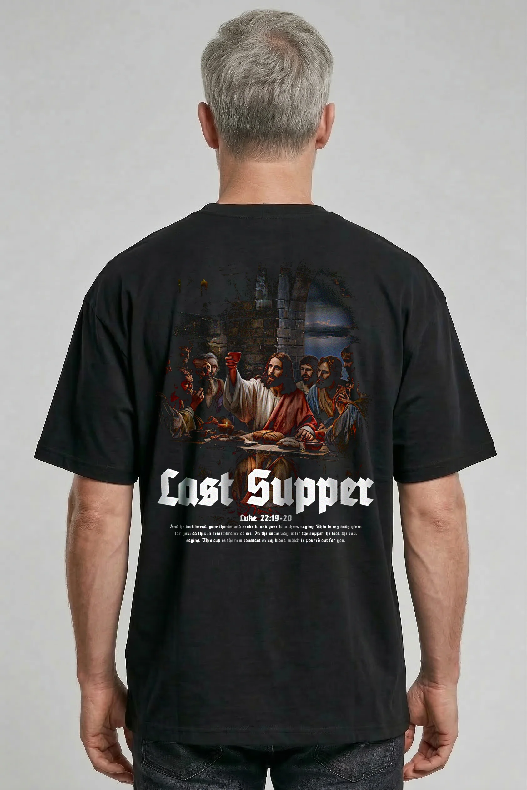 Last Supper Oversized Shirt BackPrint