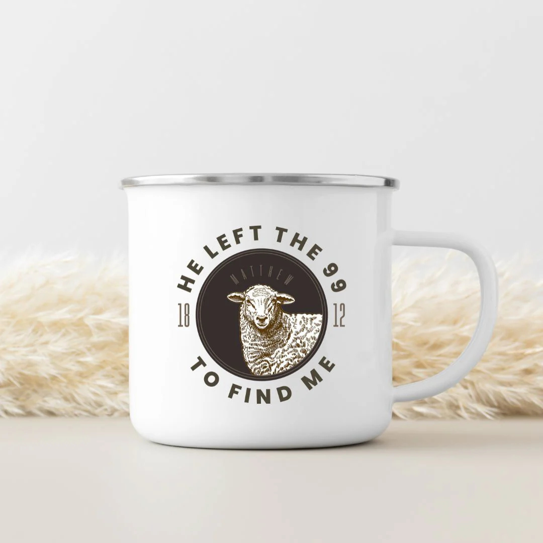 Left the 99 Emaille Tasse