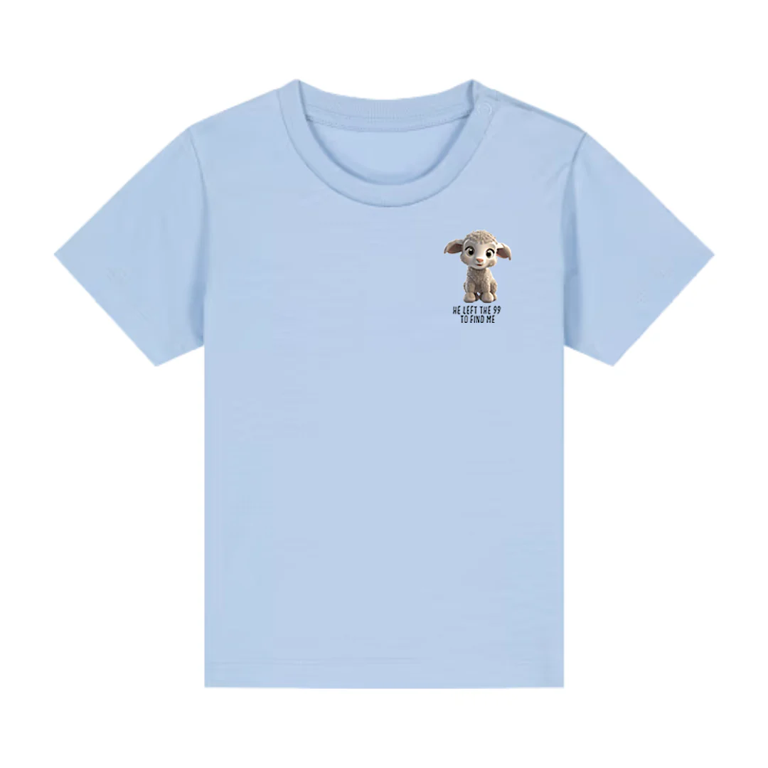 Left the 99 Sheep Baby T-Shirt - Image 6