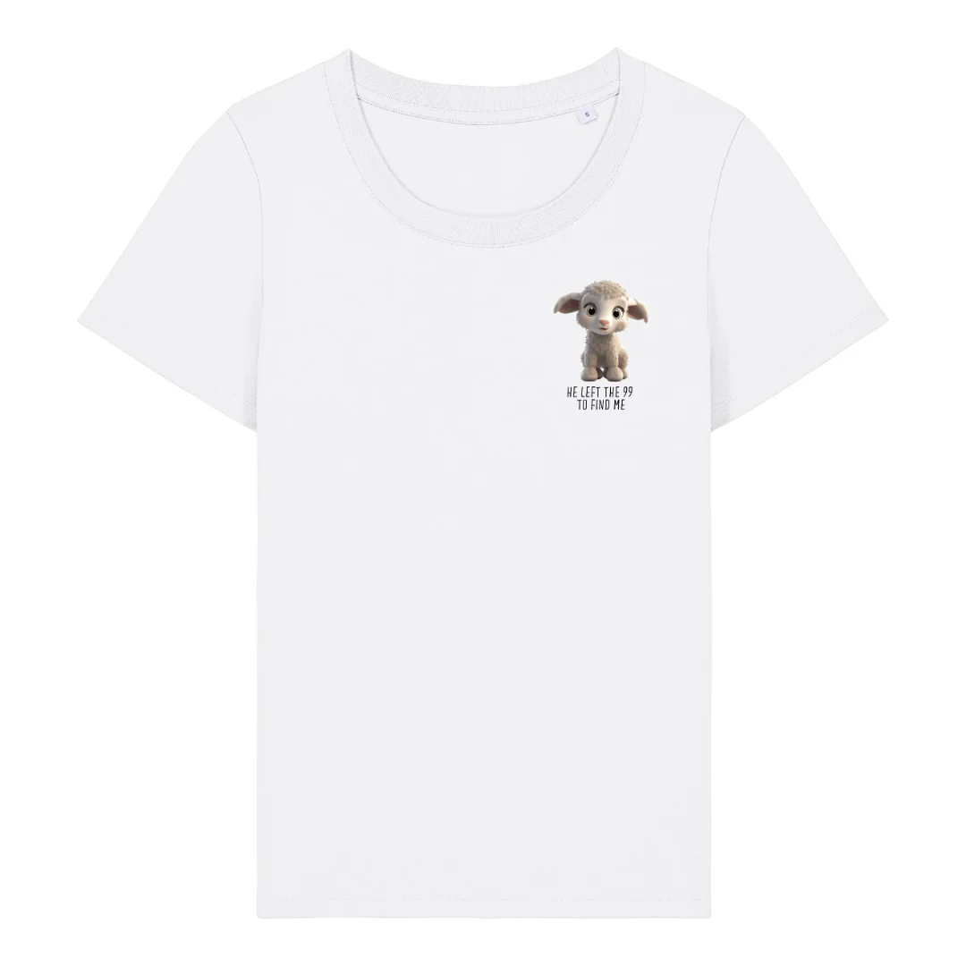 LEFT THE 99 SHEEP FRAUEN T-SHIRT - Image 4