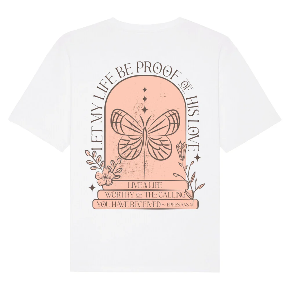 Let my life be a proof Oversized T-Shirt BackPrint