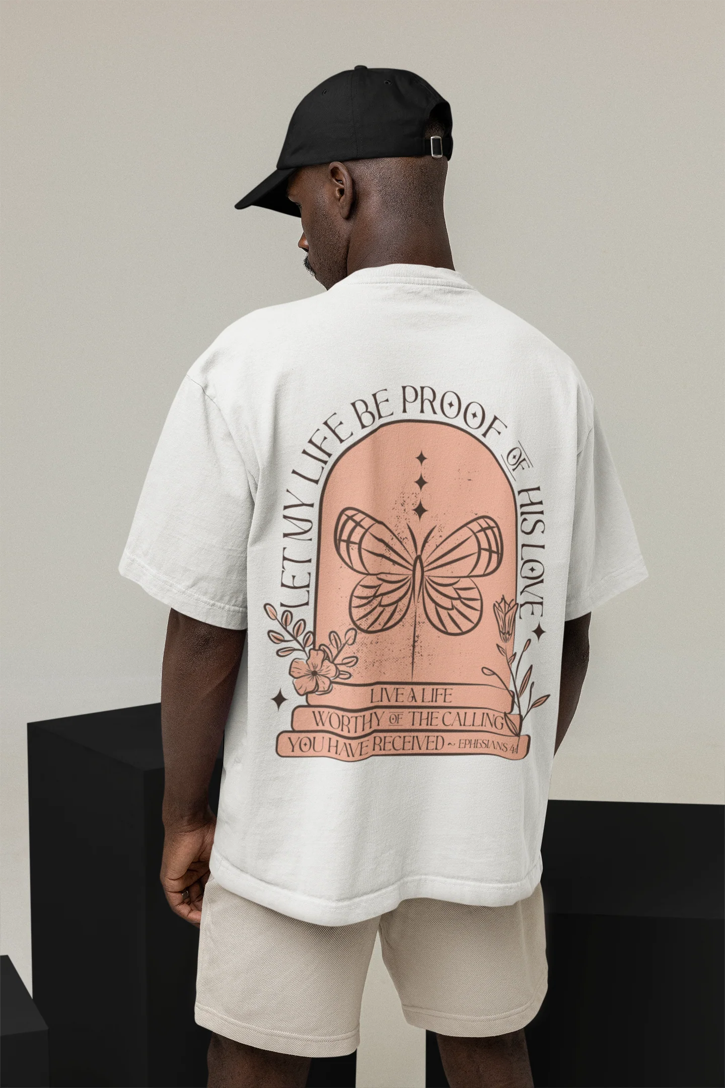 Let my life be a proof Oversized T-Shirt BackPrint - Image 3