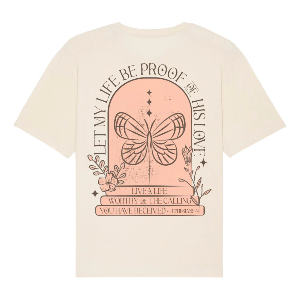 Let my life be a proof Oversized T-Shirt BackPrint - Image 6