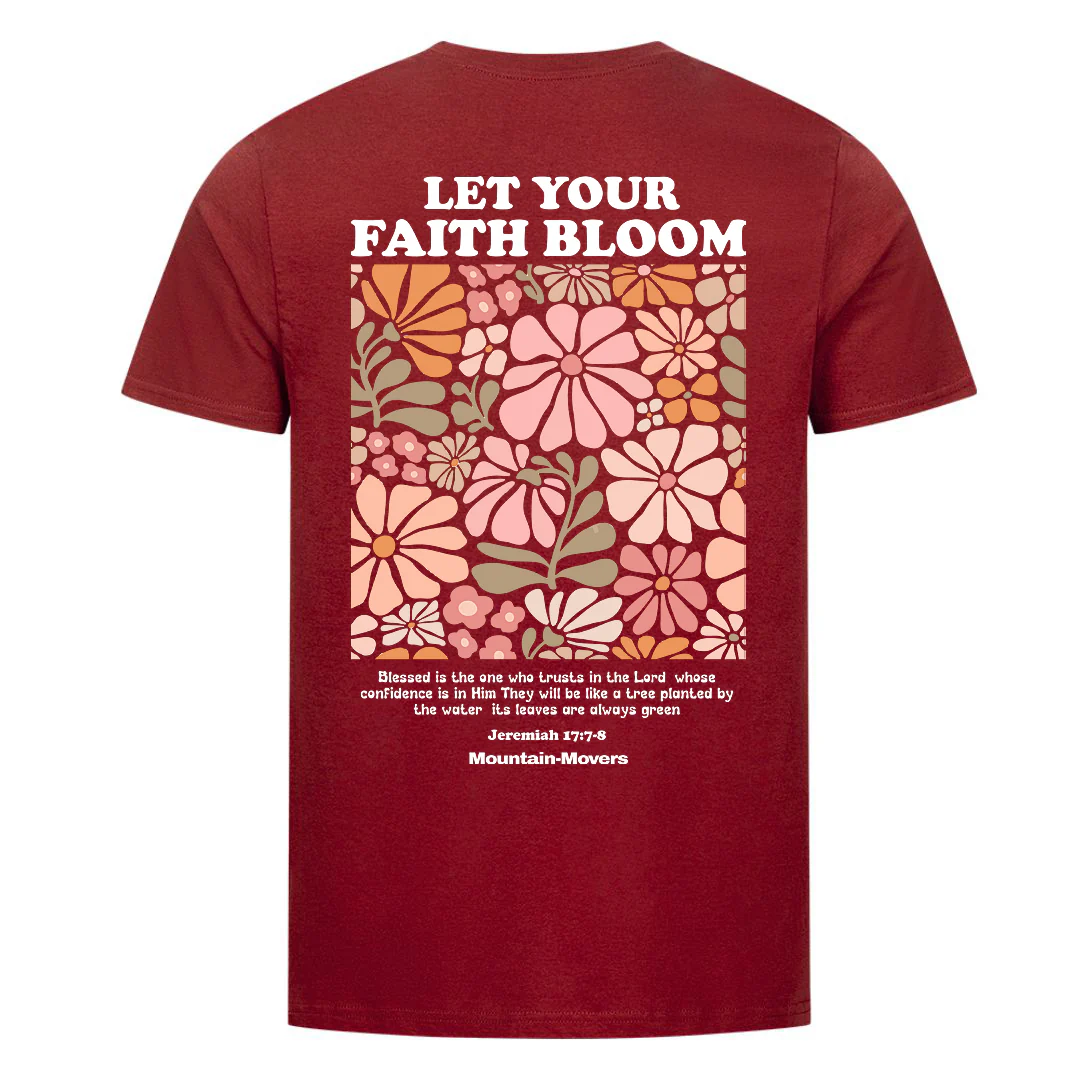 Let Your Faith Bloom and Fly Shirt Backprint - Image 5