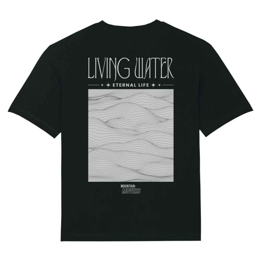 Living Water Waves Oversized Shirt BackPrint - Image 2