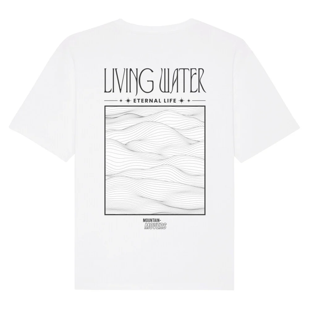 Living Water Waves Oversized Shirt BackPrint - Image 4