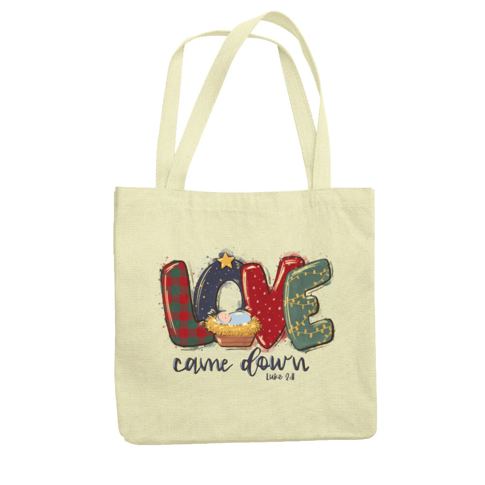 Love came down Christmas Tragetasche - Image 3