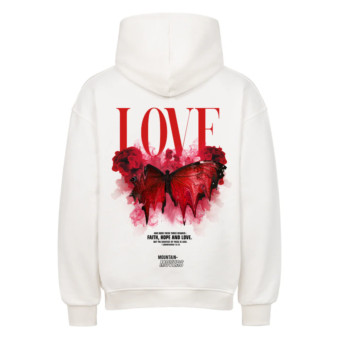 Love Streetwear Oversized Hoodie BackPrint - Image 3