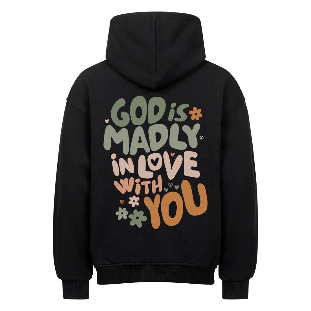 Madly in Love Oversized Hoodie BackPrint