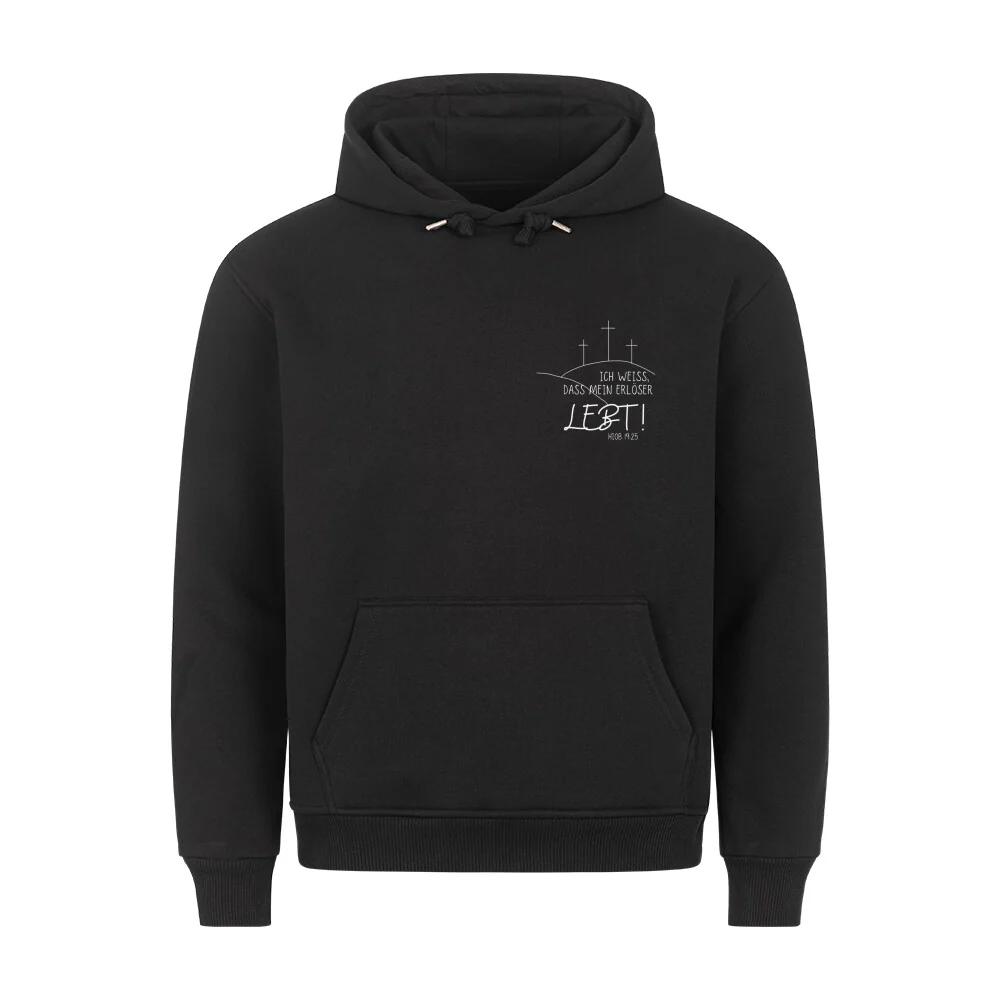 Mein Erlöser lebt minimalistic Hoodie