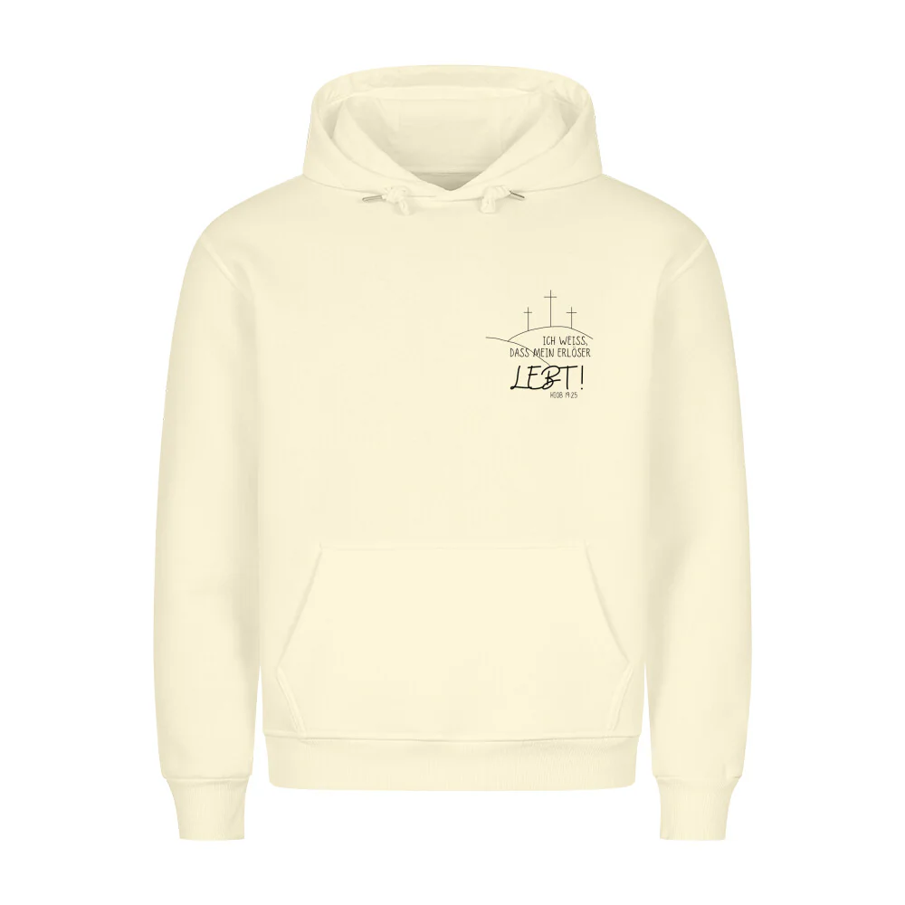Mein Erlöser lebt minimalistic Hoodie - Image 4
