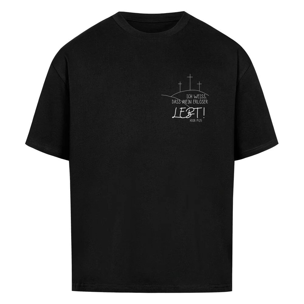 Mein Erlöser lebt minimalistic Oversized Shirt - Image 2