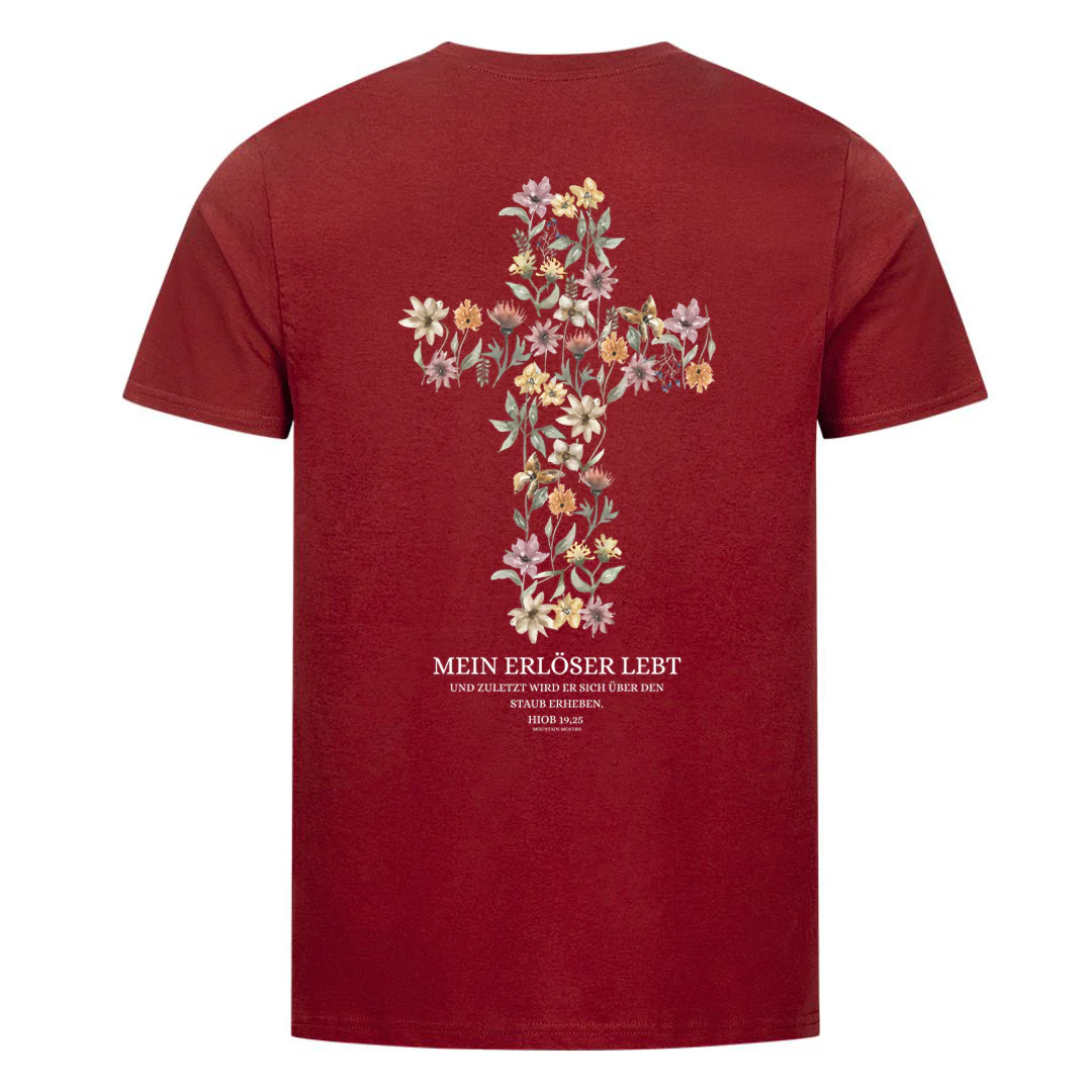 Mein Erlöser lebt Shirt Backprint - Image 7