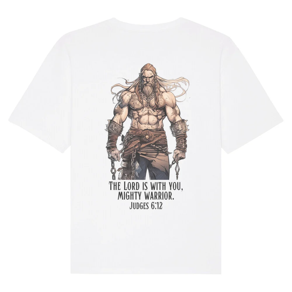 Mighty Warrior Gym Oversized Shirt BackPrint