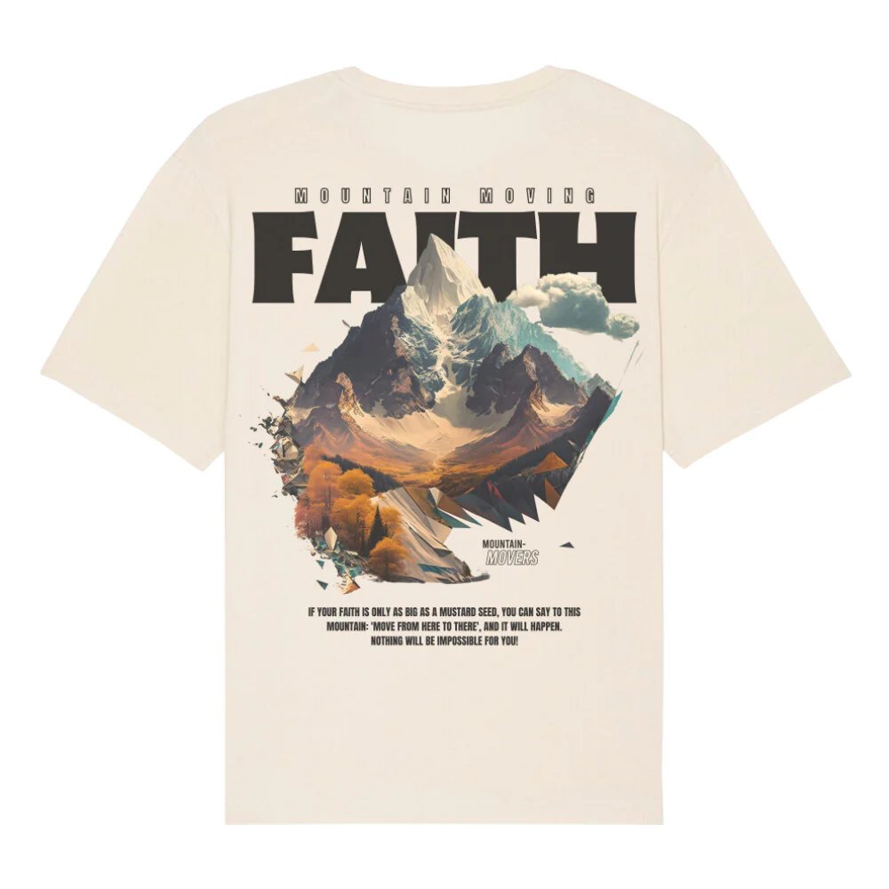 Mountainmoving Faith Oversized Shirt BackPrint - Image 6