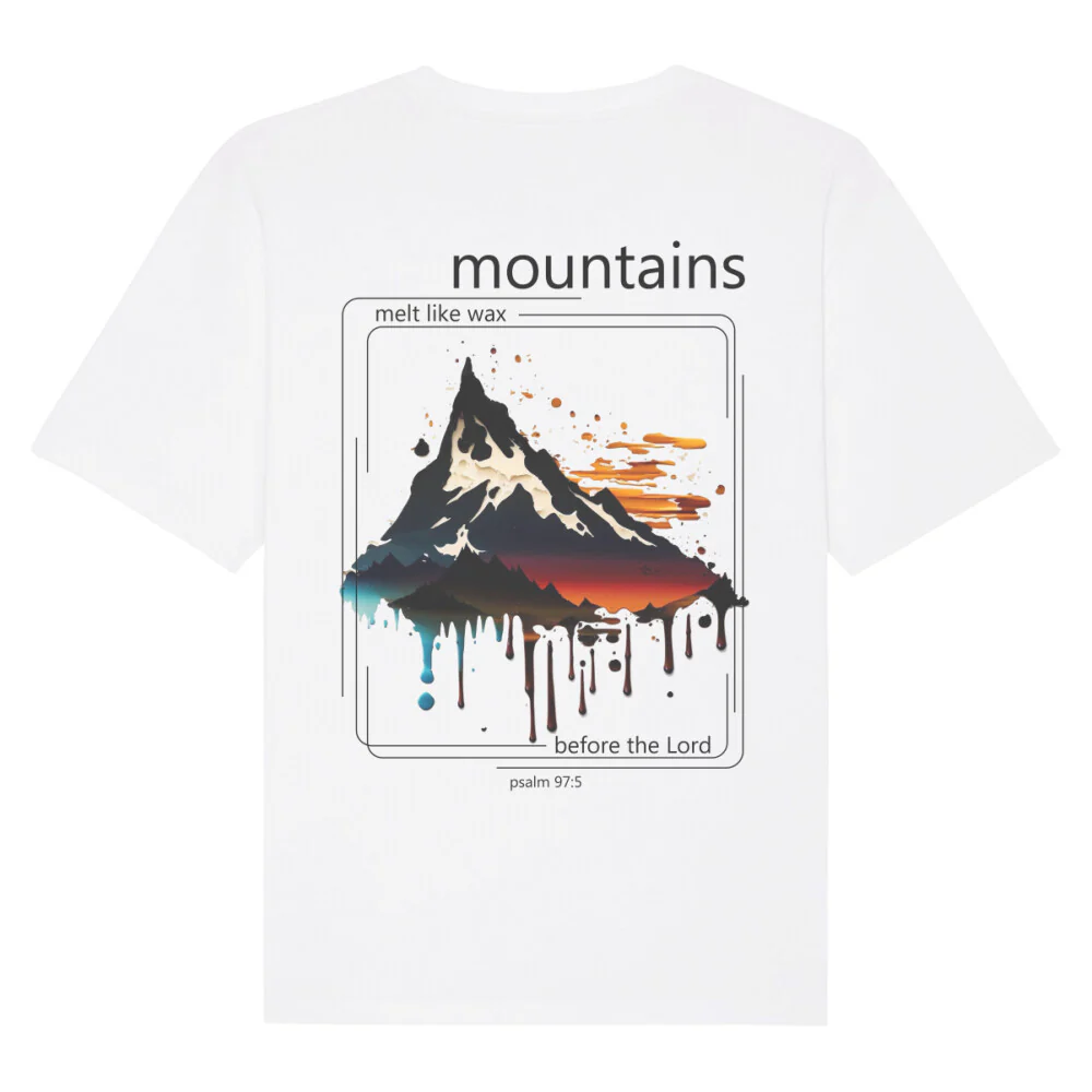 Mountains melt Oversized T-Shirt BackPrint