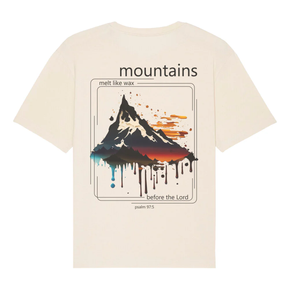 Mountains melt Oversized T-Shirt BackPrint - Image 3