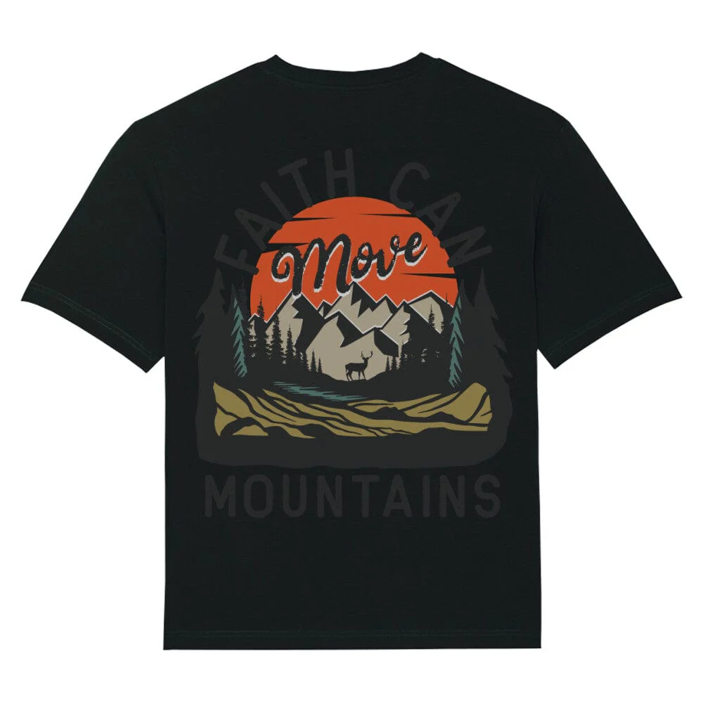 Mountains Retro Oversized Shirt BackPrint - Image 4
