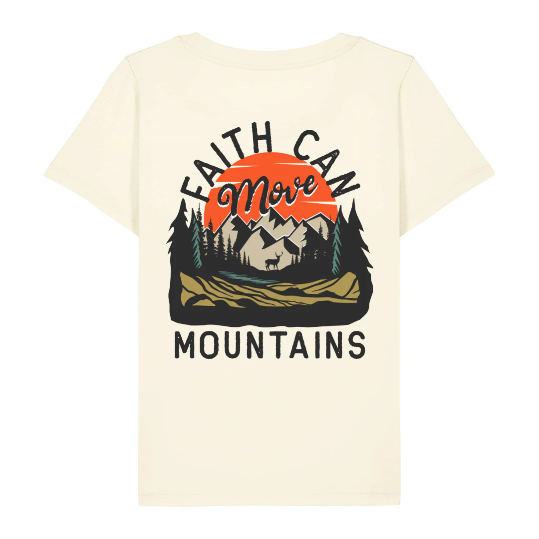Mountains Retro Frauen Shirt BackPrint - Image 5
