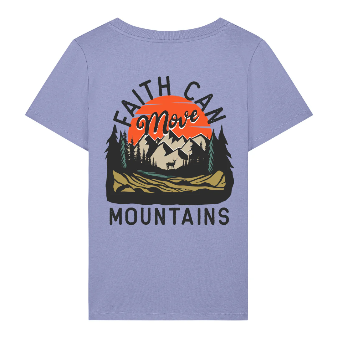Mountains Retro Frauen Shirt BackPrint - Image 7
