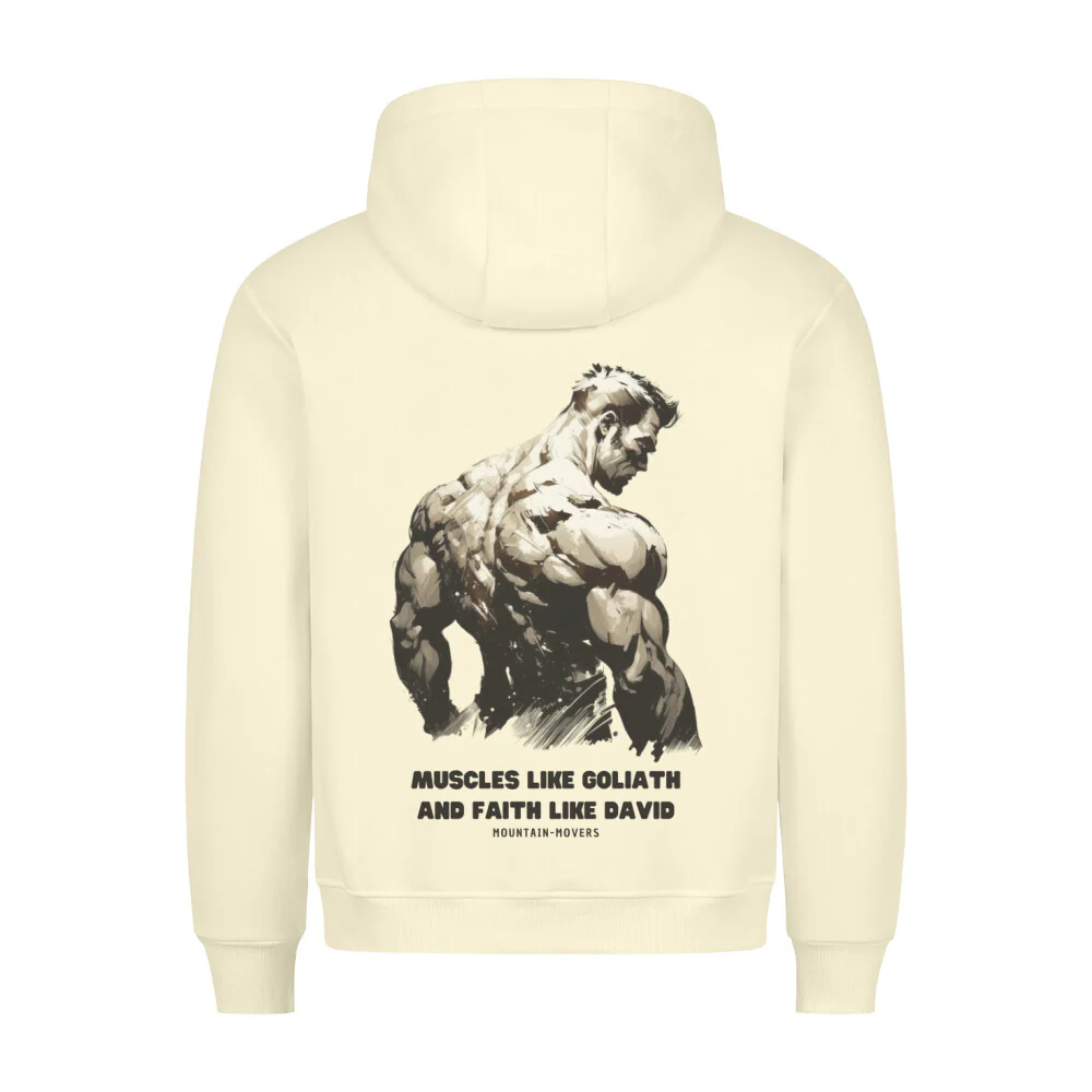 Muscles like Goliath Gym Hoodie BackPrint - Image 7