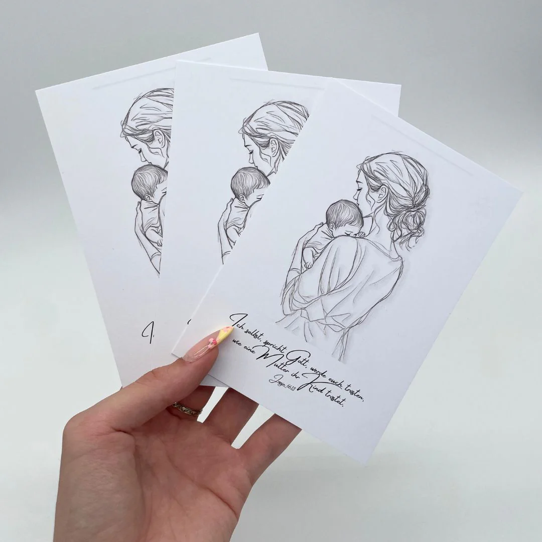 Mutter trösten Postkarte - Image 3