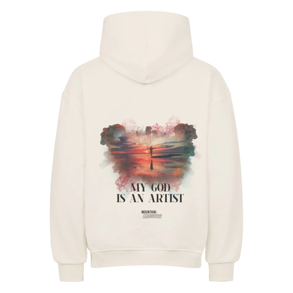 My God is an artist Streetwear Oversized Hoodie BackPrint - Image 4