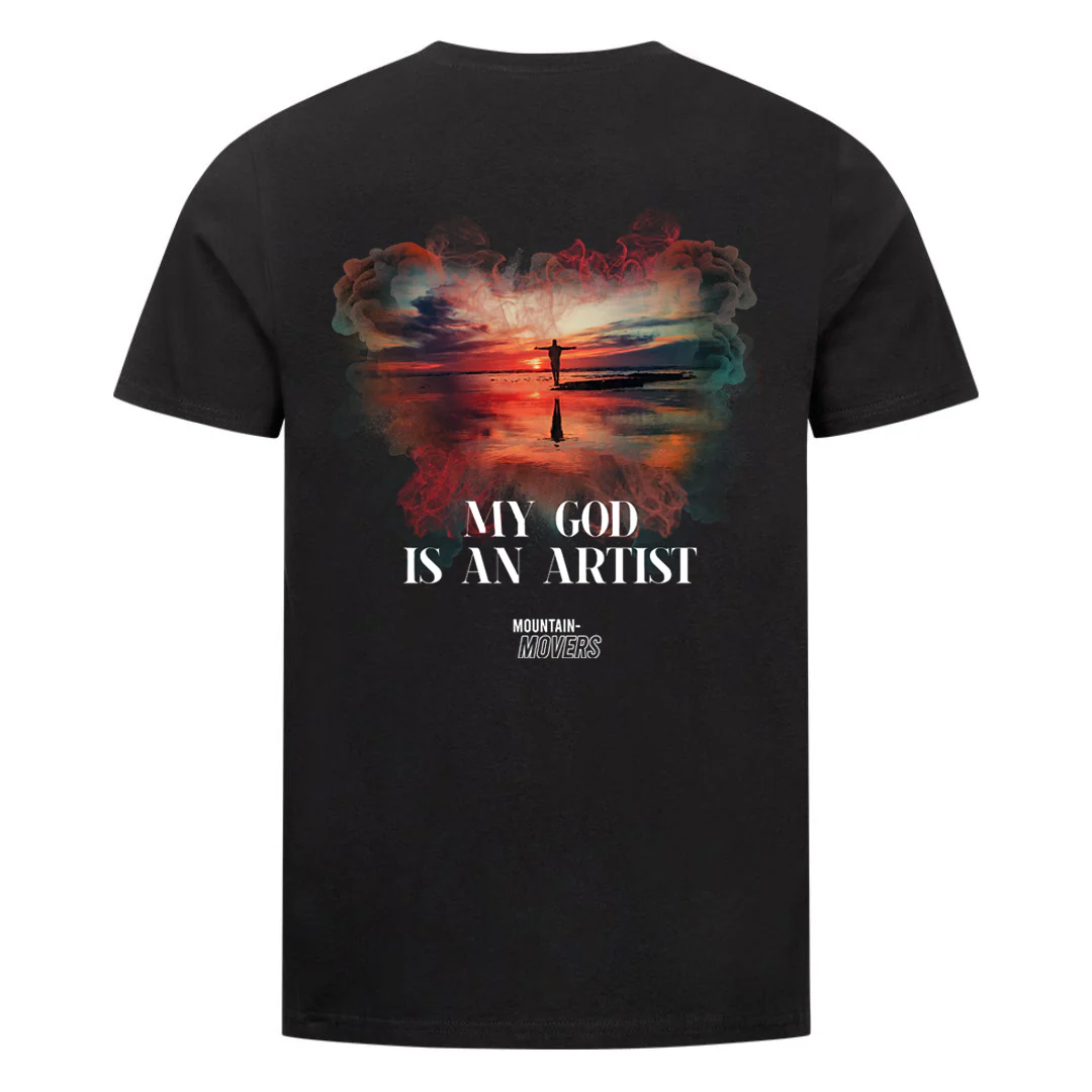 My God is an Artist Shirt Backprint