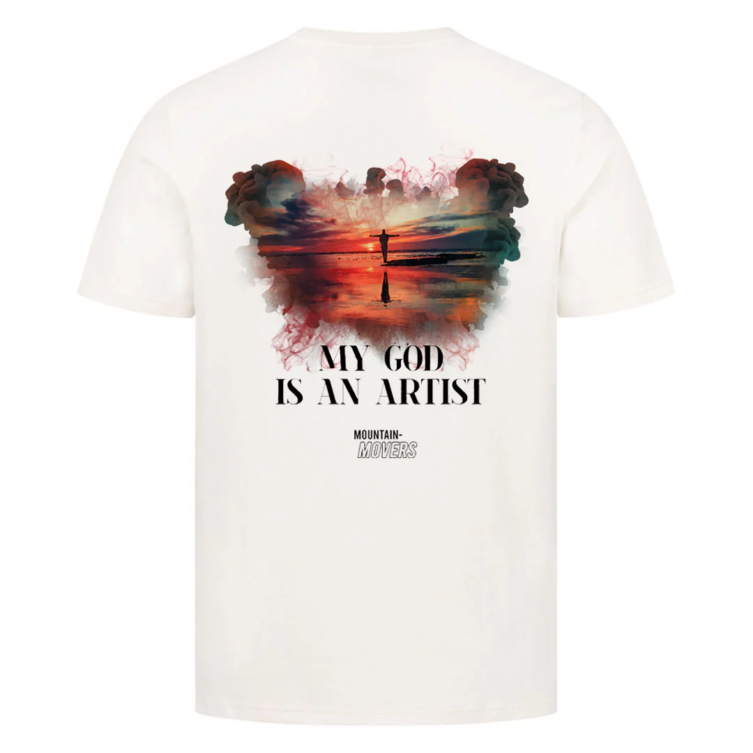 My God is an Artist Shirt Backprint - Image 6