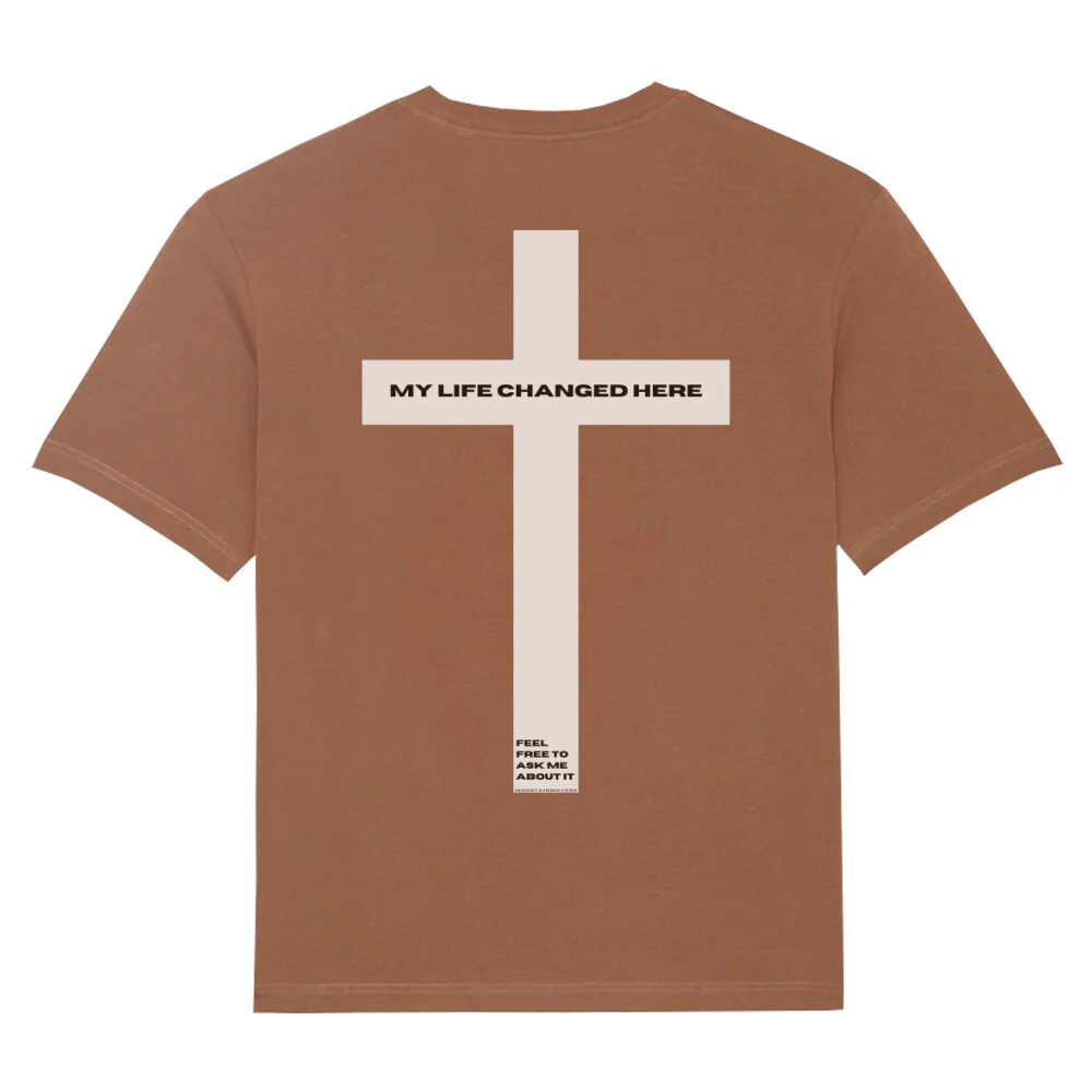 My life changed here Oversized T-Shirt Back - Image 4