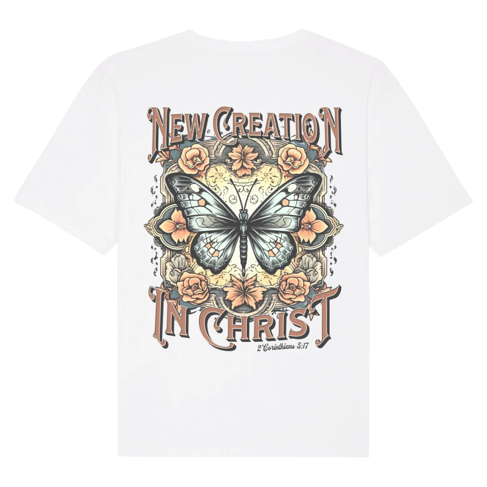 New Creation in Christ Oversized T-Shirt BackPrint
