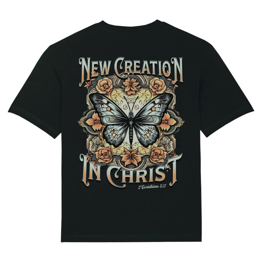 New Creation in Christ Oversized T-Shirt BackPrint - Image 4