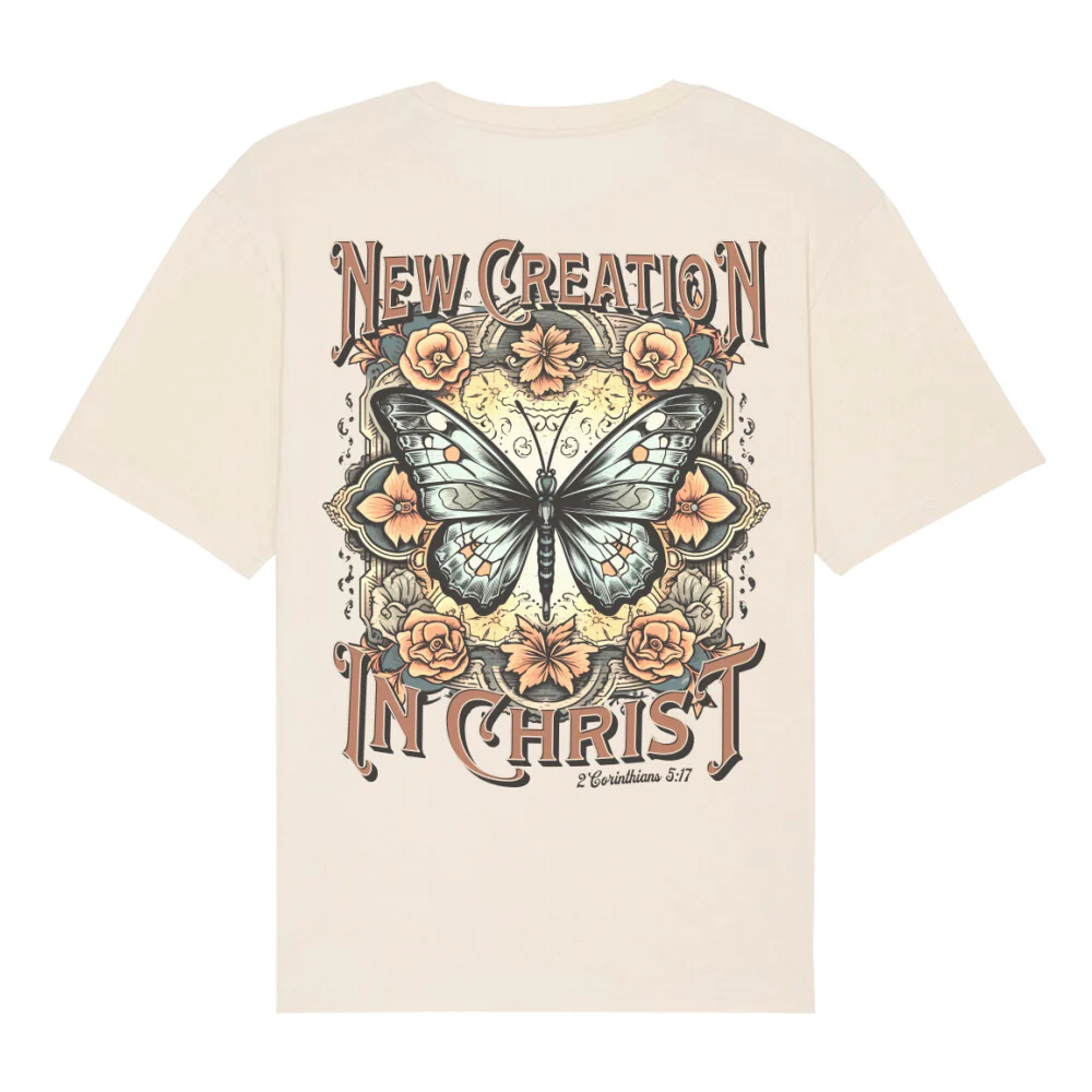 New Creation in Christ Oversized T-Shirt BackPrint - Image 6